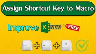How to Assign a Shortcut Key to a Macro in Excel | Simple Data Entry Tips and Tricks