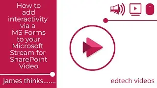 Adding a interactivity to a MS Streams video