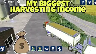 💰 My first Biggest Harvesting Income in Farming Simulator 23 💲 FS 23 Mobile Netflix
