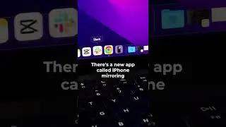 Mac new feature iPhone mirroring on Mac  #recoverit  #techtok #macos15 #iphonemirroring #iosfeatures