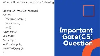 Gate Computer Science Question on Programming and Data Structures