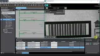 FQ2 Vision Barcode Data sending 4 Camera to NX1P Omron PLC Example