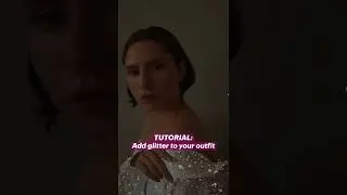 TUTORIAL: how to Add glitter to your outfit with PicsArt