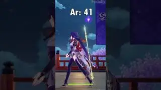 My Genshin mains for each andventure rank 