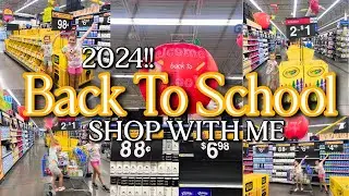 WALMART BACK TO SCHOOL SHOP WITH ME 2024