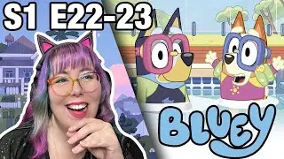 POOLS AND SHOPS!! - Bluey Season 1 Episodes 22-23 REACTION - Zamber Reacts