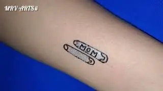different tattoo design making at home/simple tattoo/temporary tattoo design