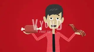 Barbecue Bacon Burger (Me In Vyond)