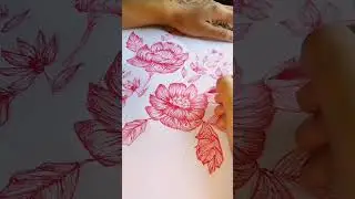 Sketch turned into Fabric painting
