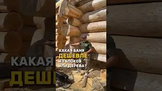 КАКАЯ БАНЯ ДЕШЕВЛЕ: ИЗ БЛОКОВ ИЛИ ДЕРЕВА?