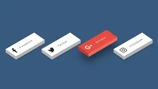 Social Media Buttons with Amazing Animation on Hover | Pure HTML/CSS |  #4