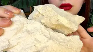 МОЛОЧНАЯ орская глина🥛Рыхлый звонкий хруст | Molochnaya orsk clay ASMR