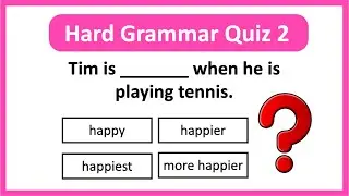 Grammar Quiz 2 | Can you Pass? 🤔