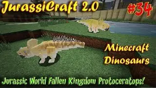 Jurassic World Fallen Kingdom Protoceratops Minecraft Dinosaurs JurassiCraft 2 Ep34