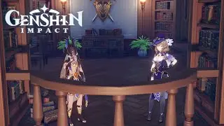 Cyno and Lisa Talk about the past and their time at The Akademiya | Extra scene | Windblum festival