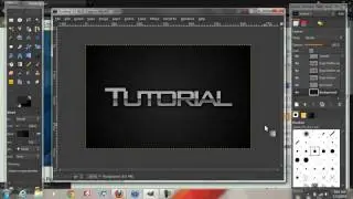 Gimp Modern Glossy Text Tutorial