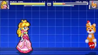 Mugen Vore: Peach vs Tails Doll