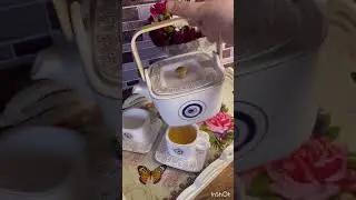 Herbal tea (zhourat) is the best hot drink in this snow storm 🌨️