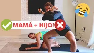 YOGA CHALLENGE WITH MY MOM 😂