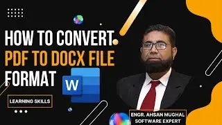 How to Convert PDF to Docx File Format, PDF to DOCX File Format, 