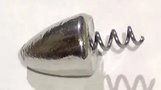 Как отлить груз ПУЛЯ со штопором.