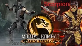 MK Unchained | Комбы для Нуб-Смоука и Скорпиона/Combos for Noob-Smoke and Scorpion + stage brutality