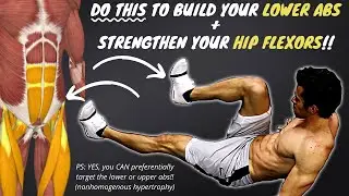 WEIGHTED Lower Abs & Hip Flexor Workout Progression + Anatomy | V-CUT (Cables OR Resistance Bands)