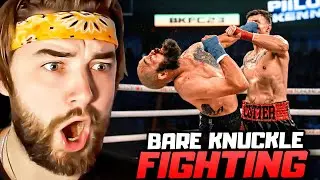 KingWoolz Reacts to CRAZY BARE KNUCKLE KNOCKOUTS!! (WILD ONES)