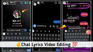 How To Make Massage Chat Lyrics in Capcut I Trending Chat Lyrics Video Tutorial in Capcut