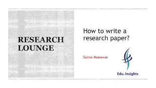 How to write a research paper?