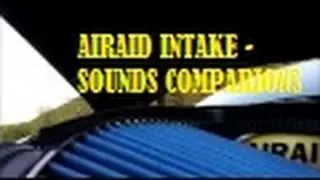 Airaid Intake CAI - Dodge Challenger - Stock vs Cold Air Intake SOUNDS!