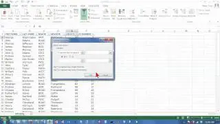 Excel 2013 Filtering 02: Filtering on a Column of Numbers