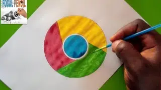 How to draw Google Chrome Logo