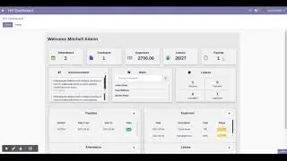 HR dashboard Odoo App