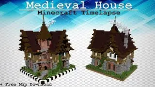 Mediveal Minecraft House | Timelapse Speed Build | +Free Map Download