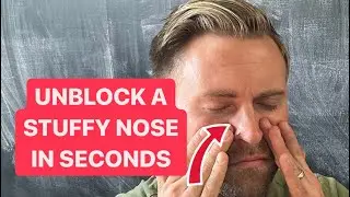 How to UNBLOCK a STUFFY NOSE in SECONDS!
