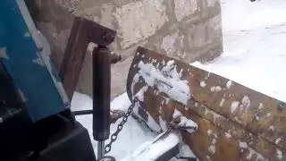 Самодельный минитрактор запуск в мороз