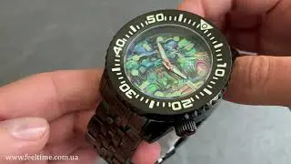 Брутальный Дайвер Aragon Evo. Циферблат из Морского Ушка