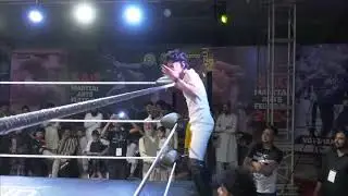 Springboard Cutter | Pro wrestling in Pakistan