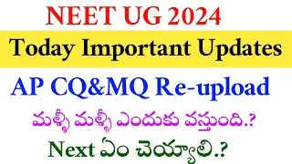 NEET UG 2024 | Today Important Updates | Vision Update