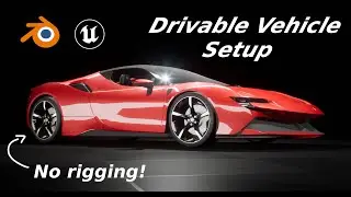 Blender to Unreal Engine 5 Car Setup [R-Tune Vehicle Physics Plugin]