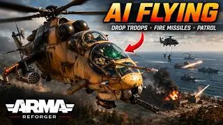 Arma Reforger AI Helicopter Mod is INSANE | AI Can Fly, Attack & Patrol Now!