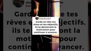 Garde en tête tes objectifs et tes rêves #shortvideo #motivation #motivational #gratitudemindset