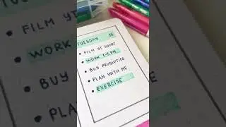 Filling out 🖊 my weekly Bullet Journal asmr #shorts