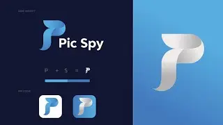 Pic spy logo Branding.  How to make  Branding Design. // logo Tutorial Adobe illustrator cc.