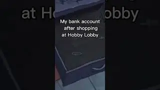 my bank account after shopping at Hobby Lobby #crochet #crocheting #knitting #knit #yarn #memes