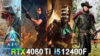 RTX 4060 Ti 8GB + INTEL i5 12400F - 5 GAMES BENCHMARK (ULTRA, RTX ON) 1080P 2023