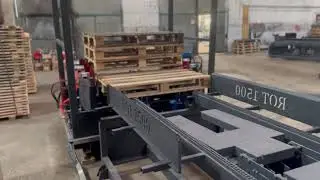 Линия производства поддонов- Pallets nailing mashine