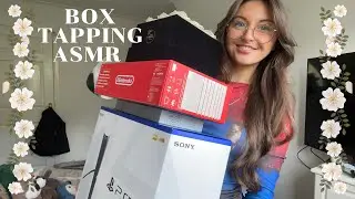 ASMR Box tapping🥀 (finger tip tapping, shoe tapping, rambles)