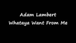 Adam Lambert - Whataya Want From Me